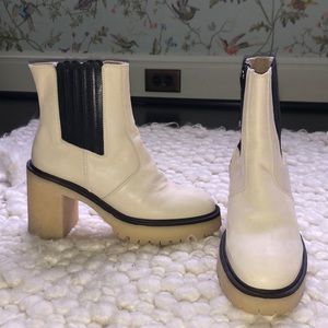 Free People Sold Out Chelsea Boot in Cream